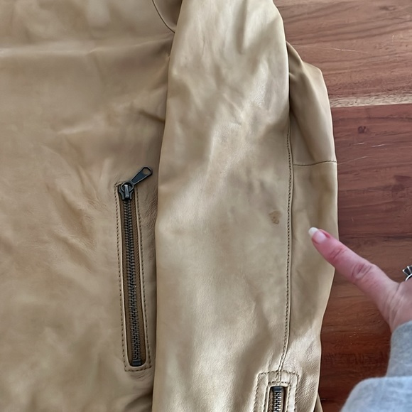 Gap Retro Look Soft Leather Jacket sz medium - Picture 7 of 14